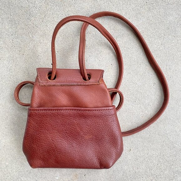 Tom Thomas Brown Cowhide Leather Backpack main image 11